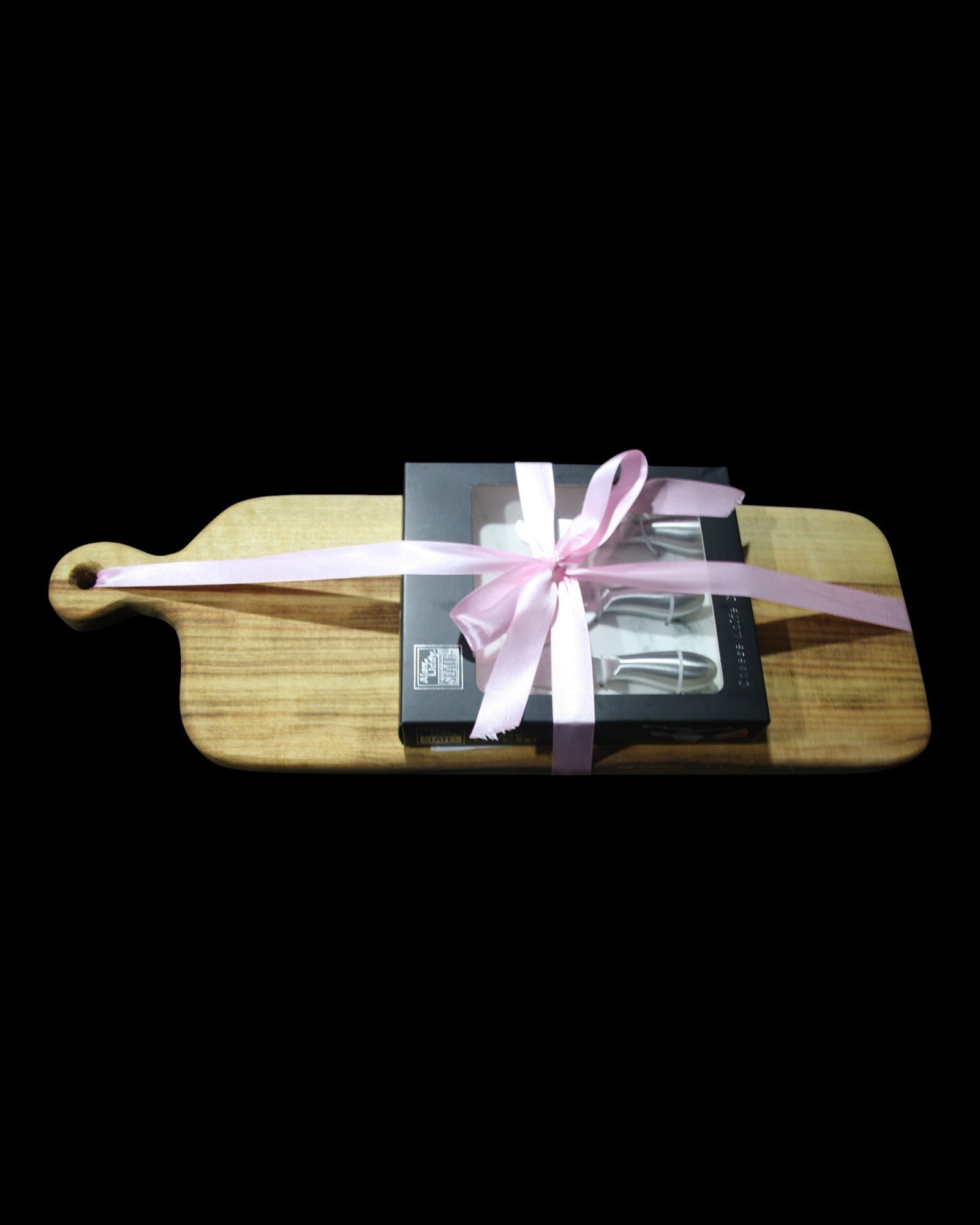 Camphor Laurel Serving Board with Cheese Knife Set - FREE SHIPPING